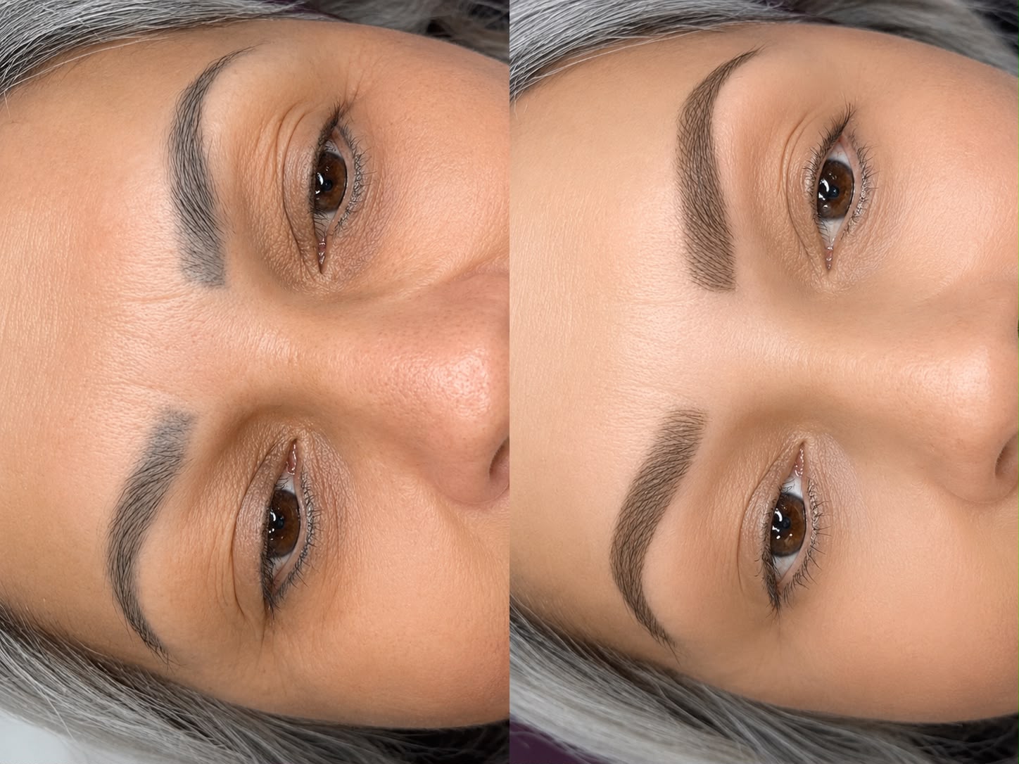 Antes y después: Corrección de cejas